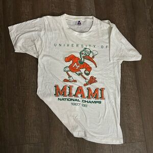 University of Miami vintage tee